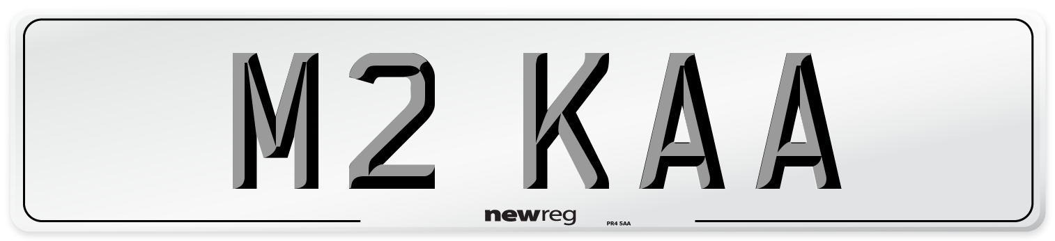 M2 KAA Number Plate from New Reg